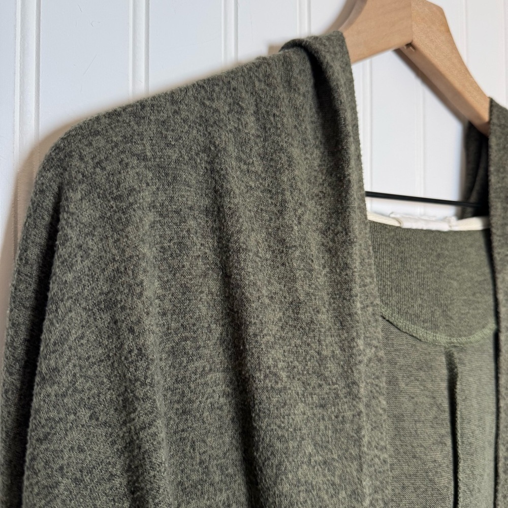 Out From Under Urban Outfitters Green Hooded Open Cardigan Women’s Size Small - Picture 2 of 12